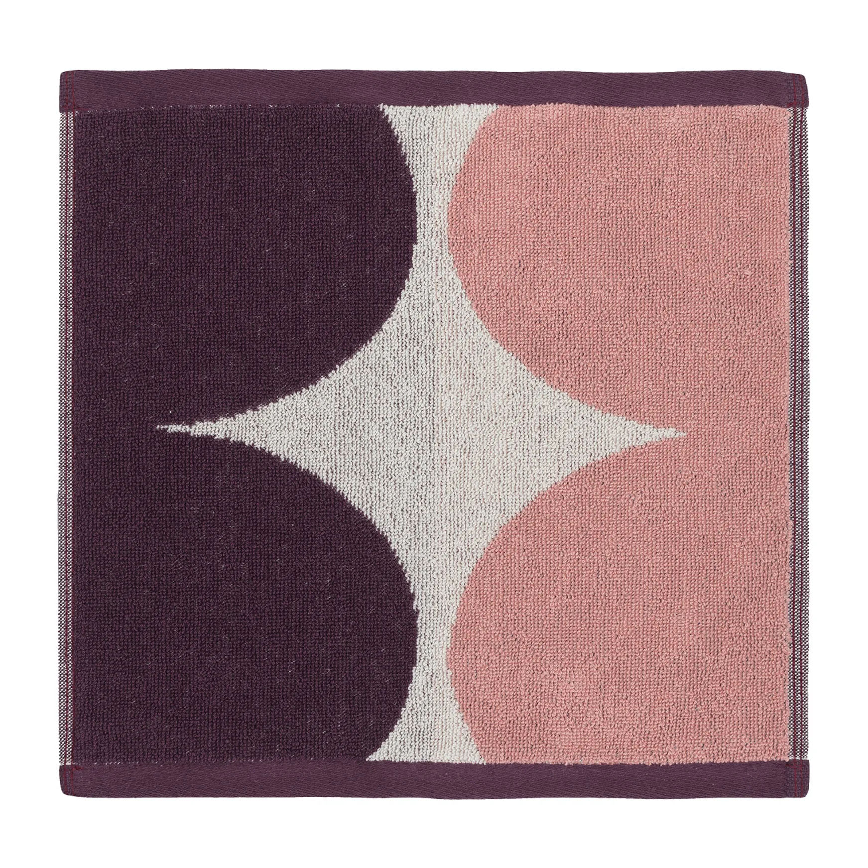 Toalha Härkä mini 30x30 cm, branco-rosa-vermelho Marimekko