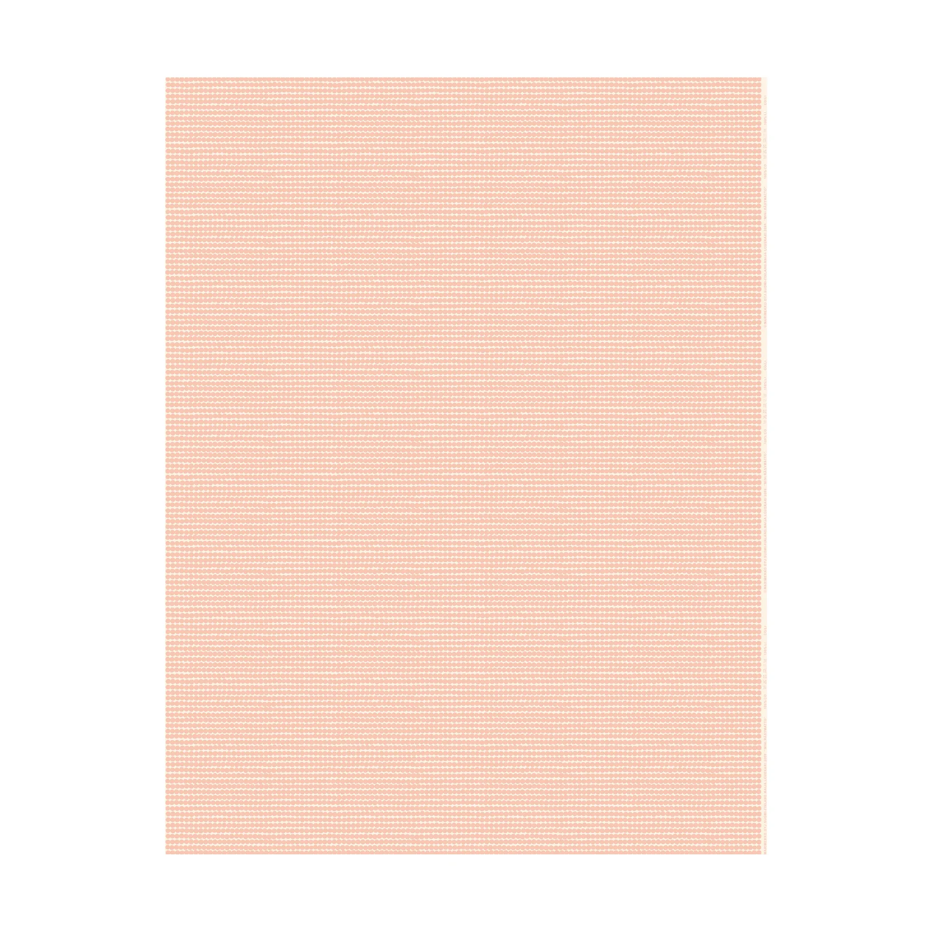 Toalha impermeável Mini Räsymatto, Cotton-peach Marimekko