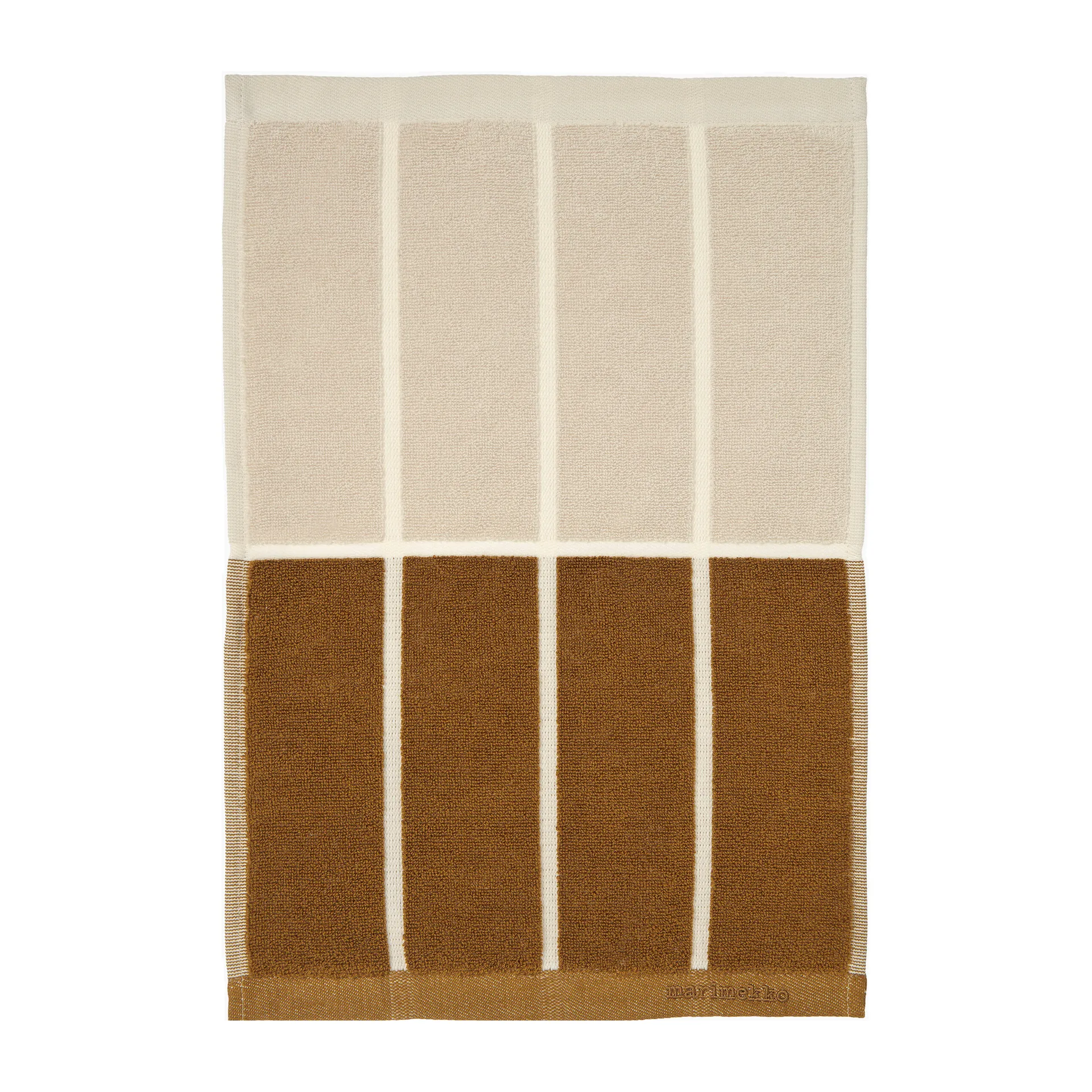 Toalha Tiiliskivi 30x50 cm, Cinza escuro-castanho-bege Marimekko
