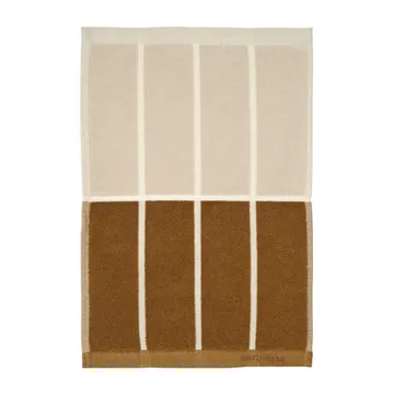 Toalha Tiiliskivi 30x50 cm - Cinza escuro-castanho-bege - Marimekko