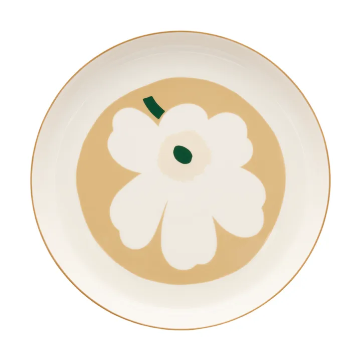 Travessa Unikko - White-beige-areia clara-verde escuro - Marimekko