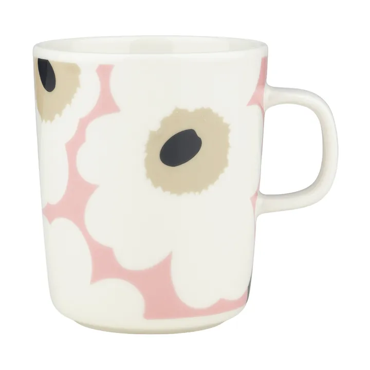 Unikko caneca 25 cl - Off white-pink-sand-charcoal - Marimekko