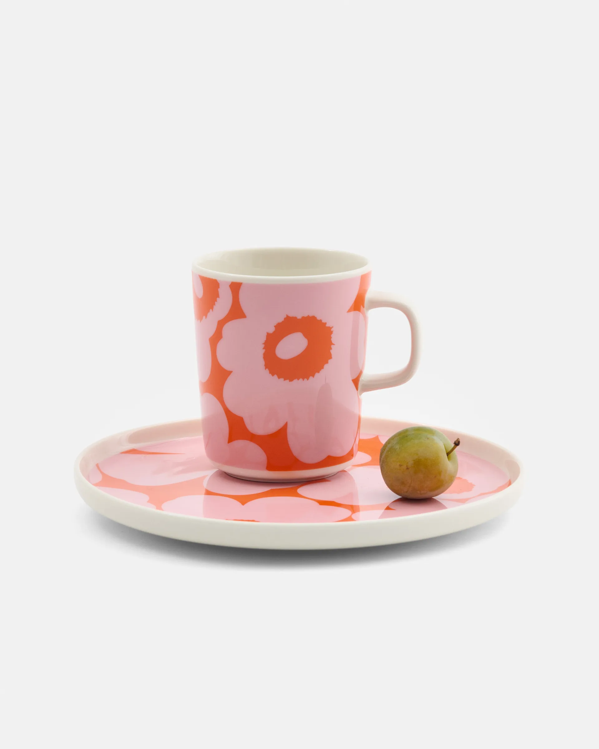 Unikko caneca 25 cl, White-pink-orange Marimekko
