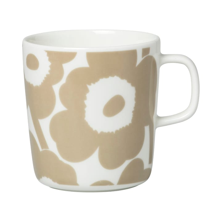 Unikko caneca 40 cl - branco-bege - Marimekko