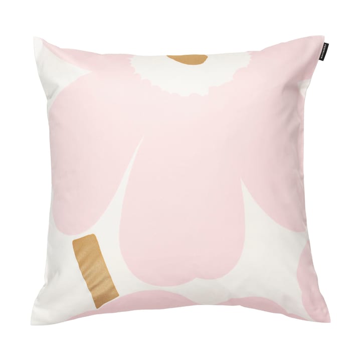 Unikko capa de almofada 50x50 cm 2 peças, White-Light pink-apricot Marimekko