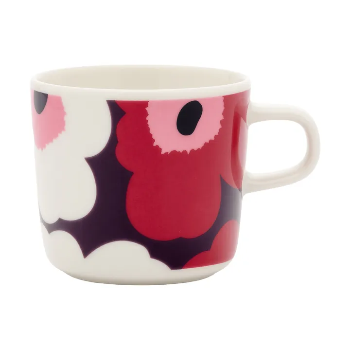 Unikko chávena de café 20 cl - White-plum-cranberry-pink - Marimekko