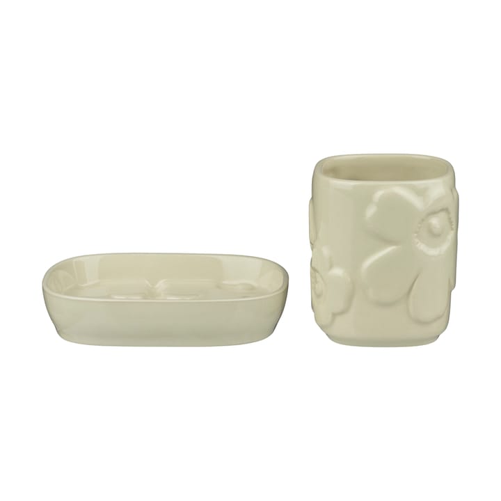 Unikko conjunto de casa de banho 2 peças - Bege - Marimekko