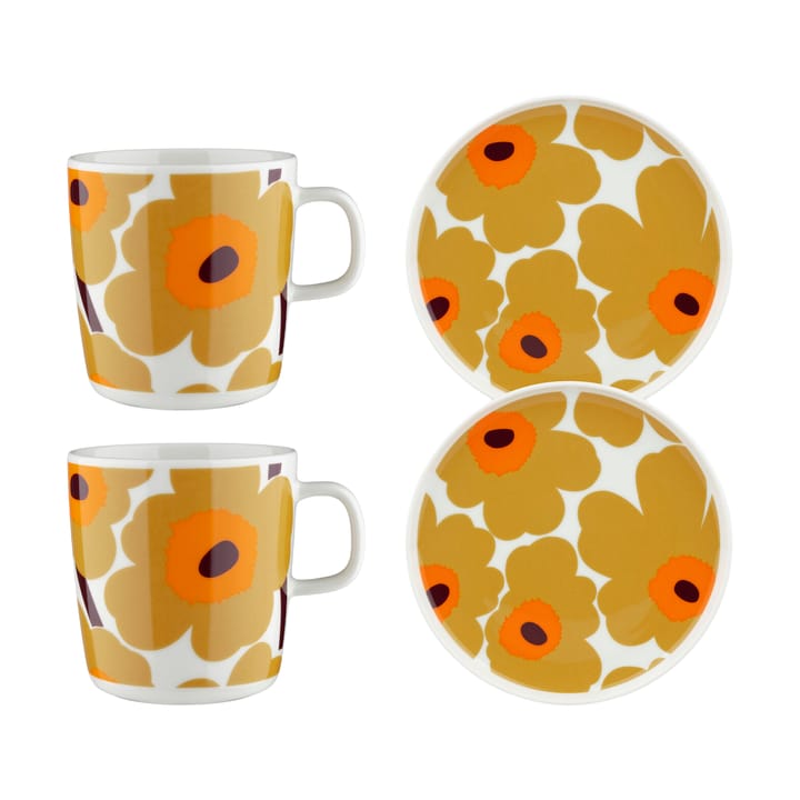Unikko conjunto de pequeno-almoço - Bege - Marimekko