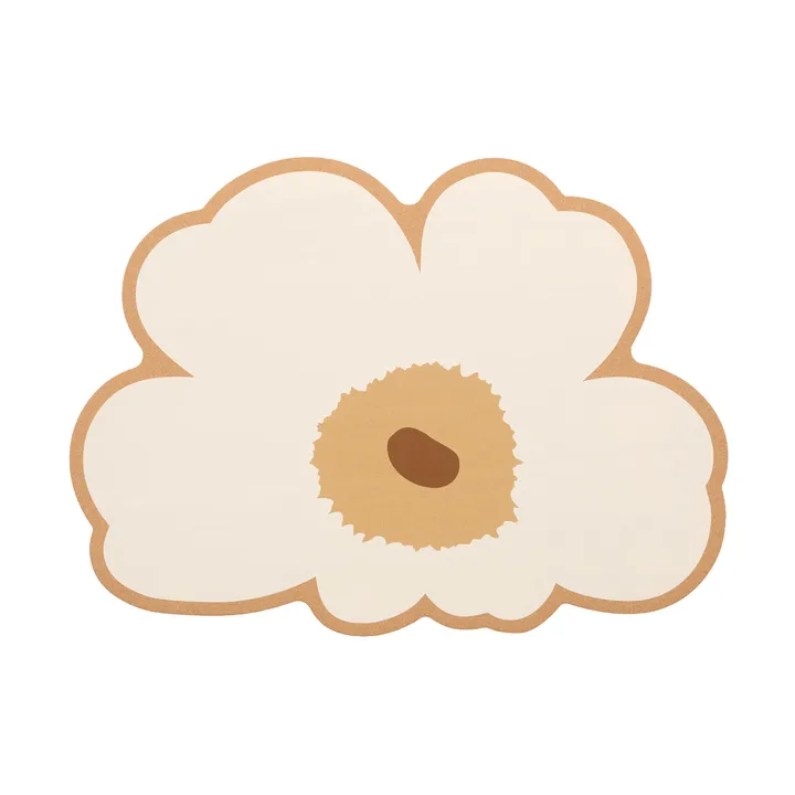 Unikko cortiça base para pratos - Cortiça-heno-castanho - Marimekko