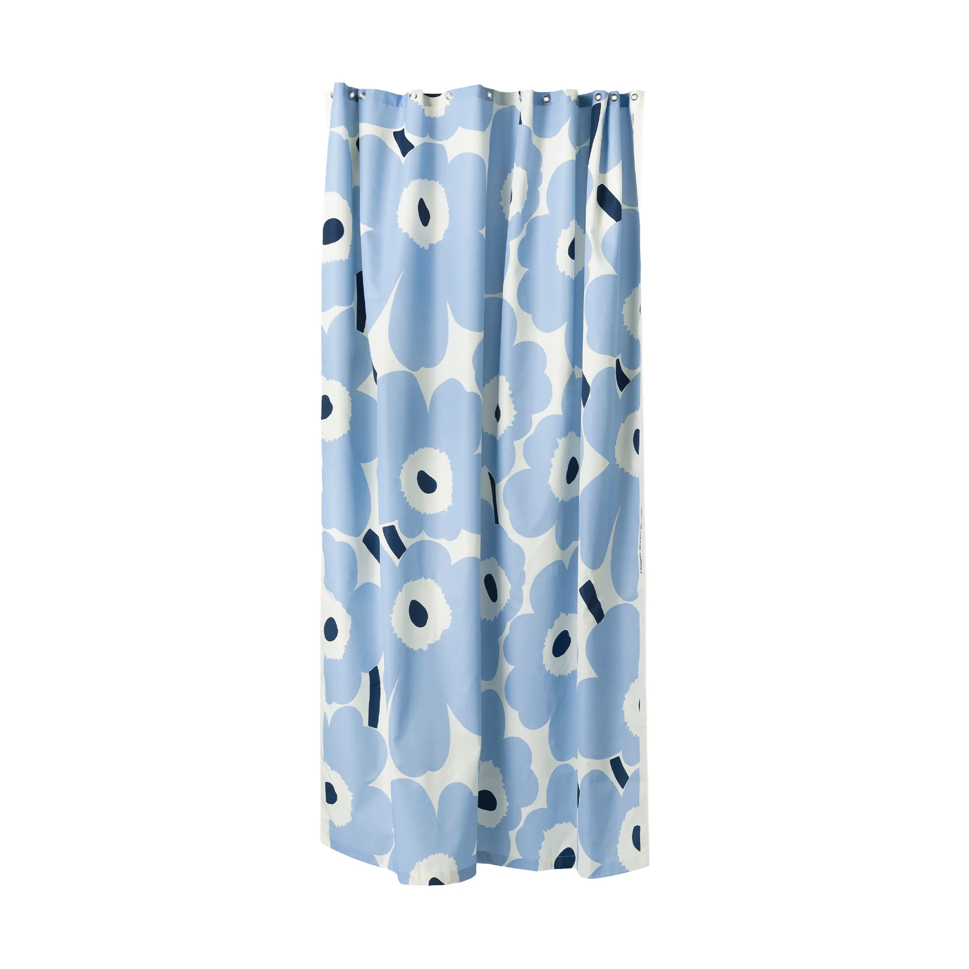 Unikko cortina de duche, Off white, azul claro, azul-marinho, 180x200 cm Marimekko