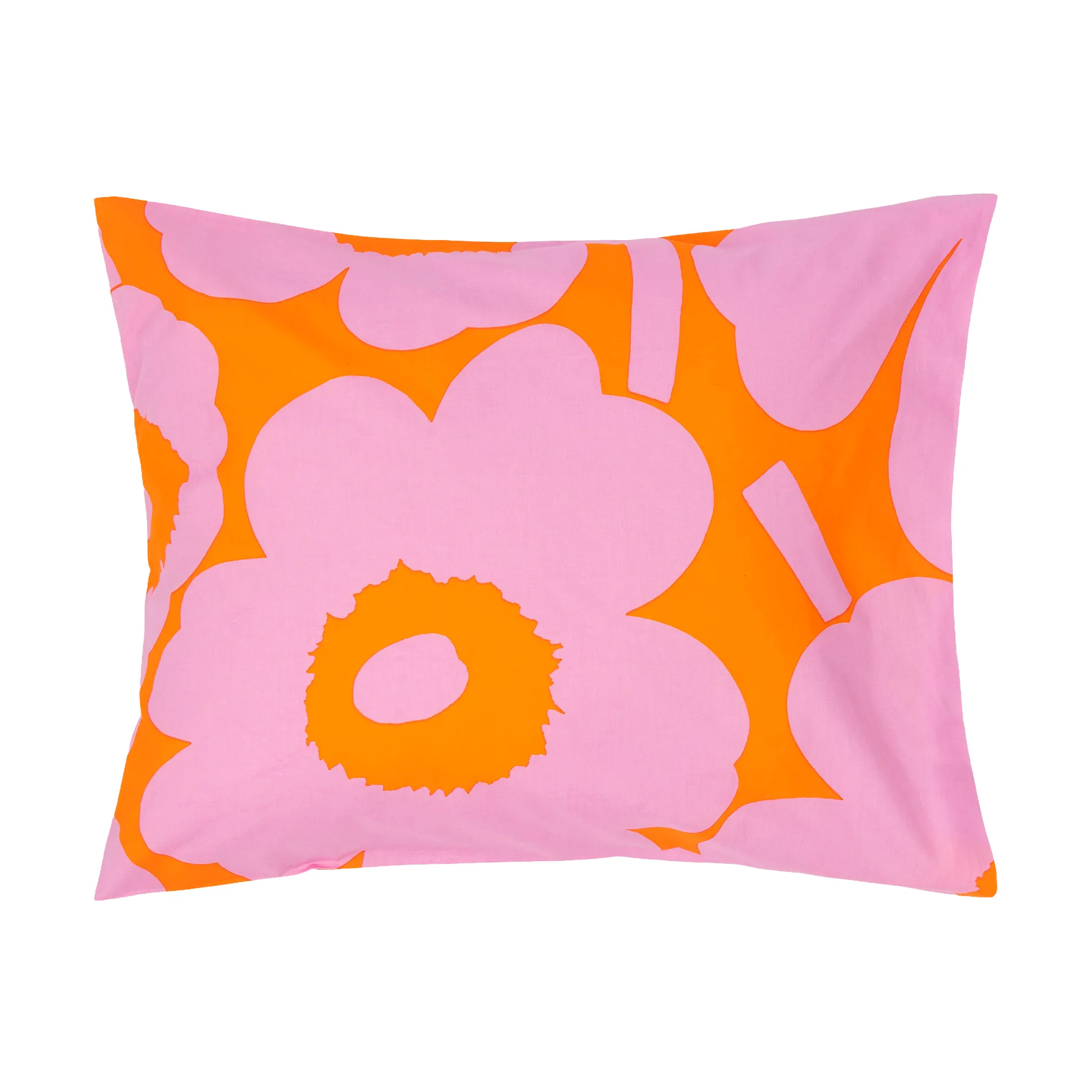 Unikko fronha 50x60 cm, Orange-pink Marimekko