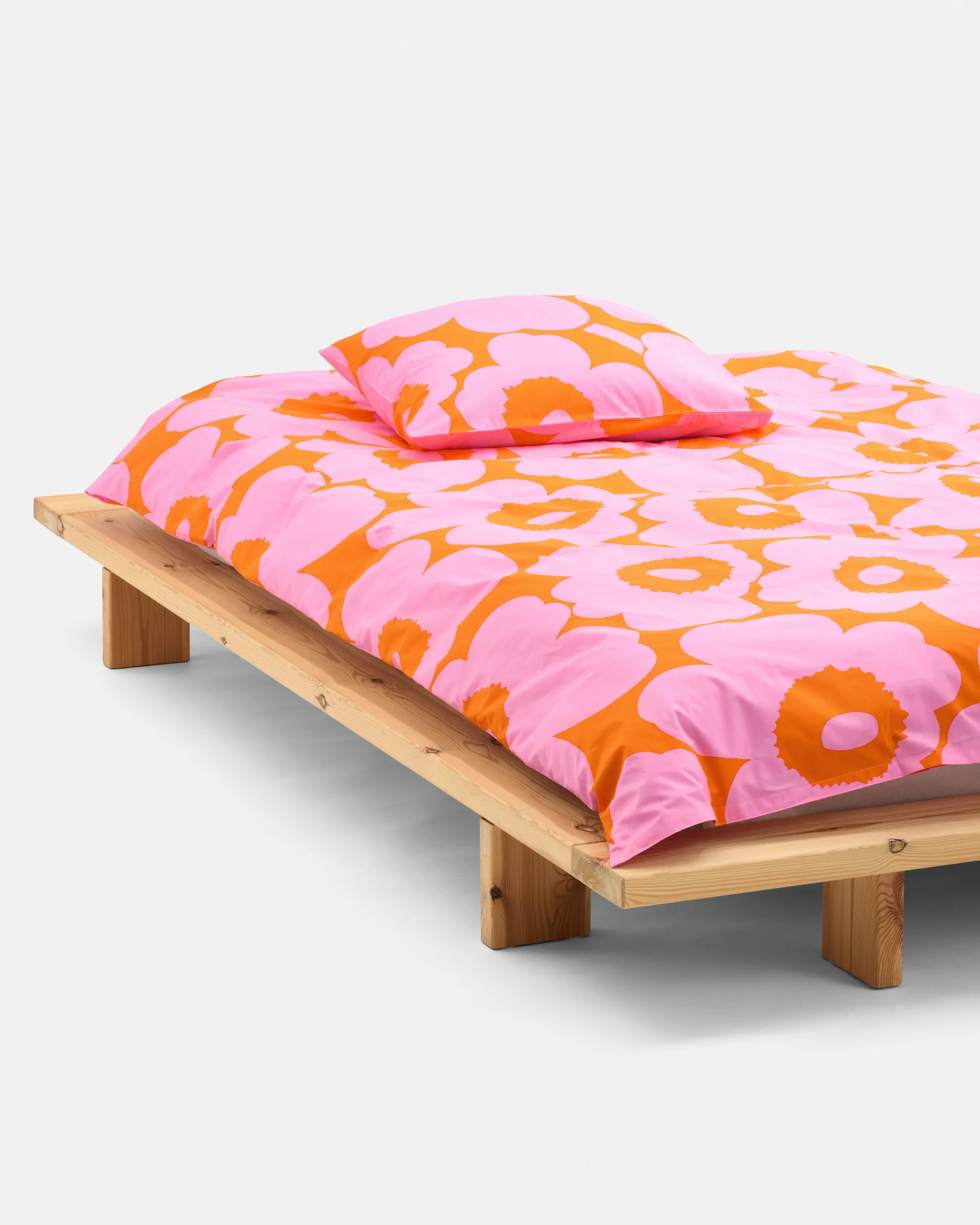 Unikko fronha 50x60 cm, Orange-pink Marimekko