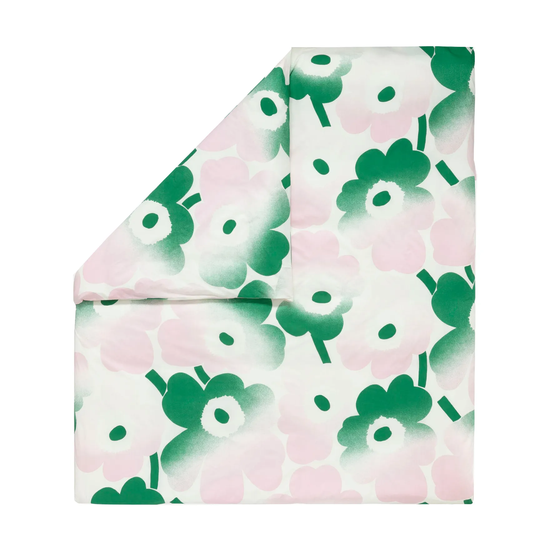 Unikko Häivähdys capa de edredão 240x220 cm, Verde Marimekko