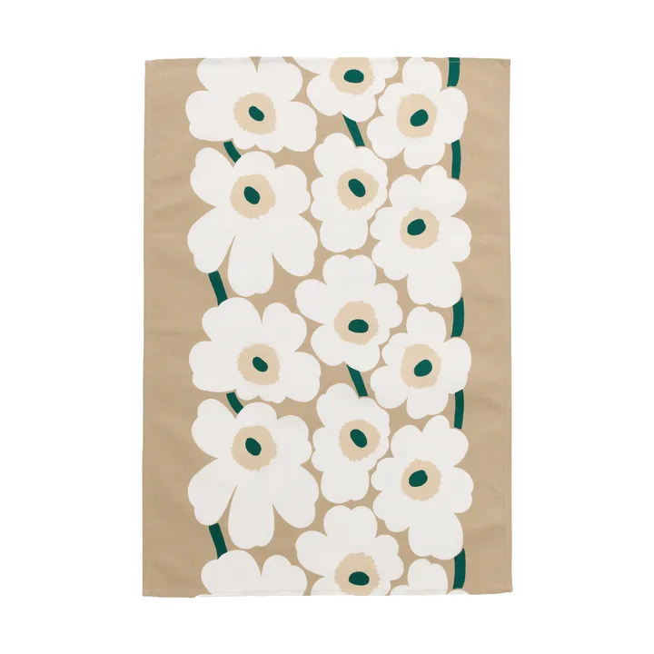 Unikko pano de cozinha 47x70 cm - Sand-white-hay-emerald - Marimekko
