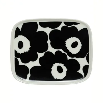 Unikko prato 12x15 cm - preto e branco - Marimekko