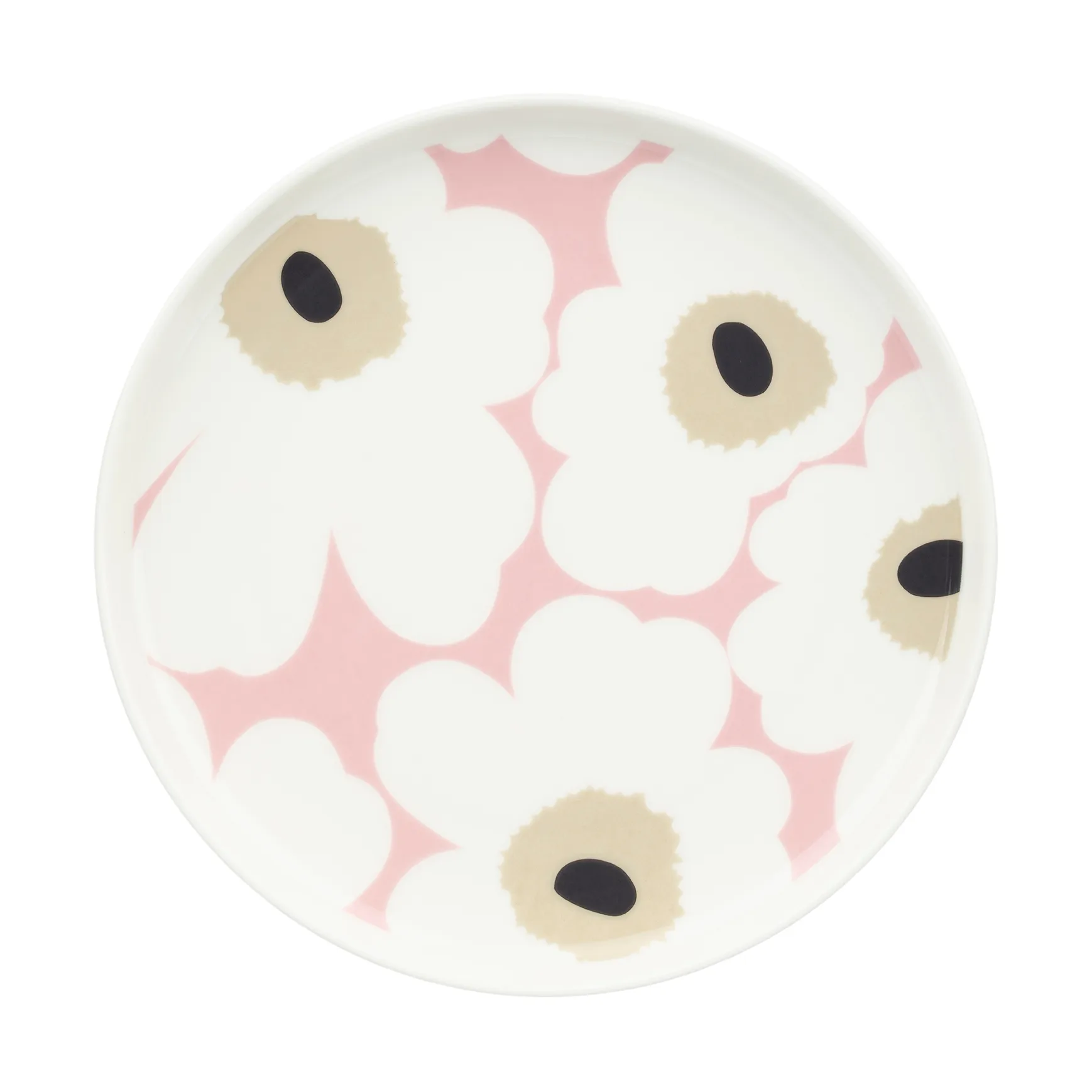 Unikko prato Ø20 cm, Off white-pink-sand-charcoal Marimekko