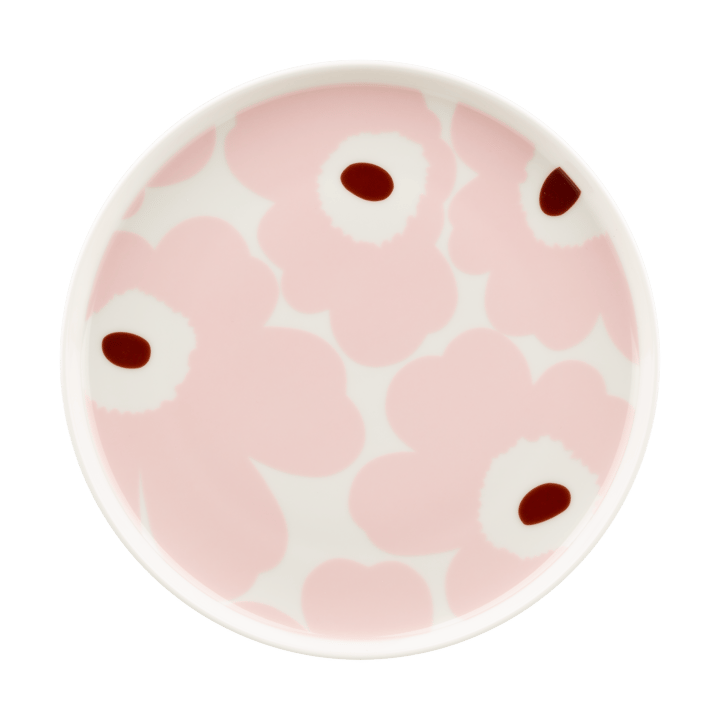 Unikko prato Ø20 cm - White-light pink-chestnut - Marimekko