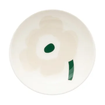 Unikko prato fundo - Bege-branco-areia clara-verde escuro - Marimekko