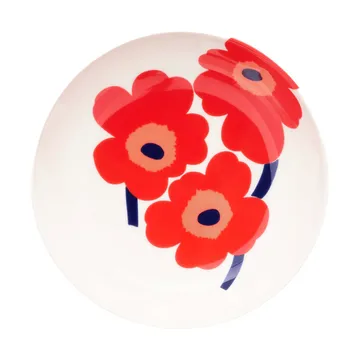 Unikko prato fundo - White-red-blue - Marimekko