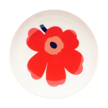 Unikko prato fundo - White-red-blue - Marimekko