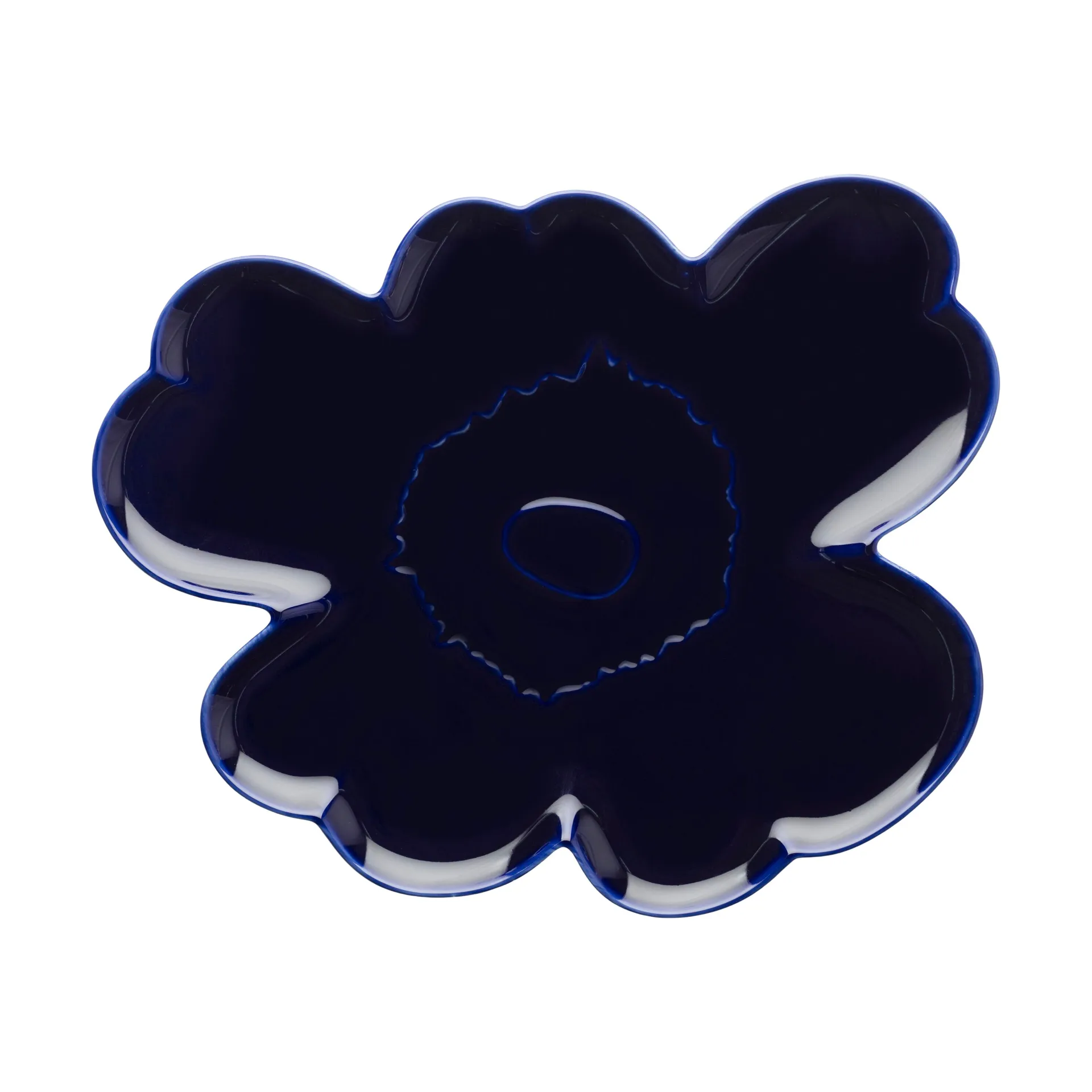 Unikko Shape prato 32 cm, Blue Marimekko