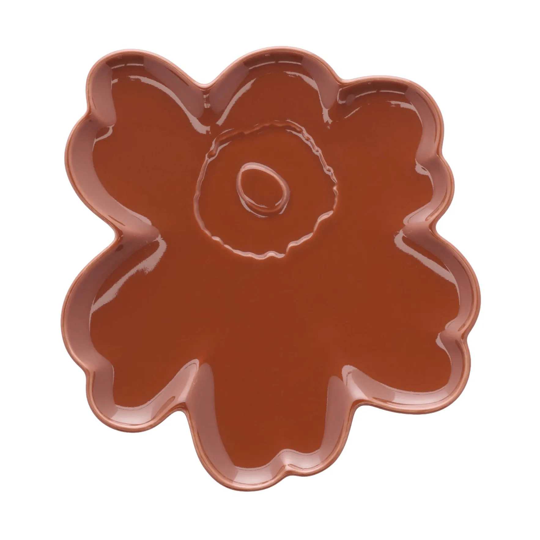 Unikko shape prato, Castanho-arroxeado Marimekko