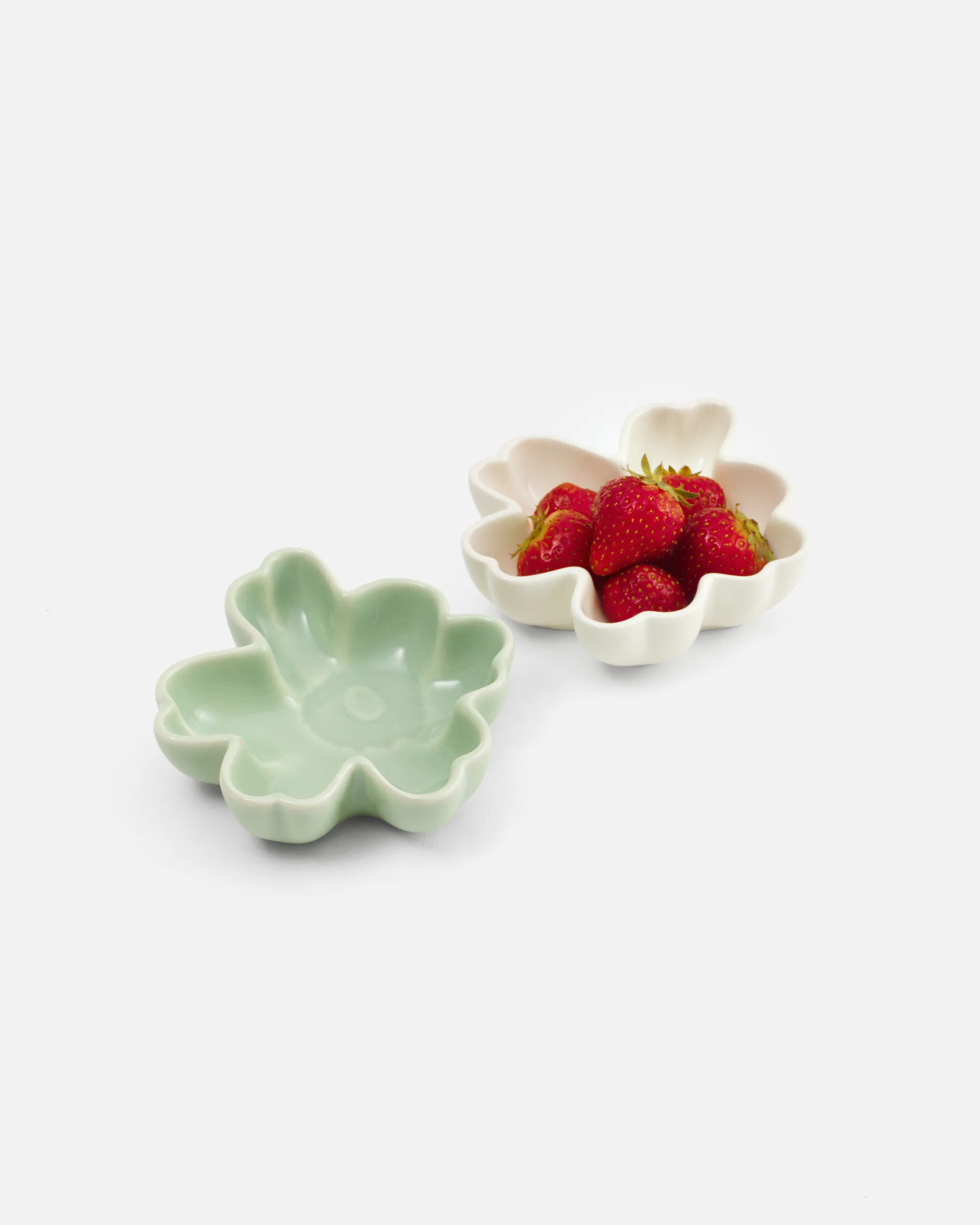 Unikko Shape tigela Ø11 cm 2 unidades, White-light green Marimekko
