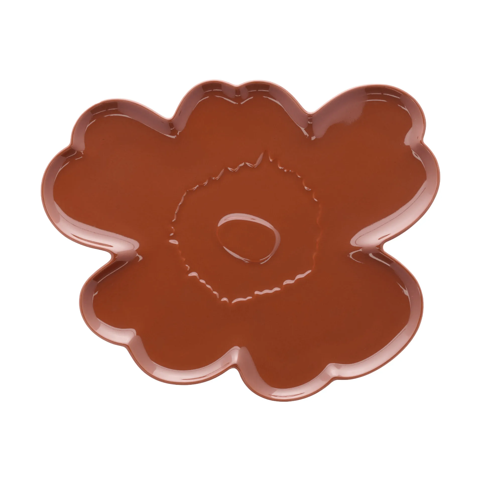 Unikko Shape travessa 32 cm, Castanho-excuro Marimekko