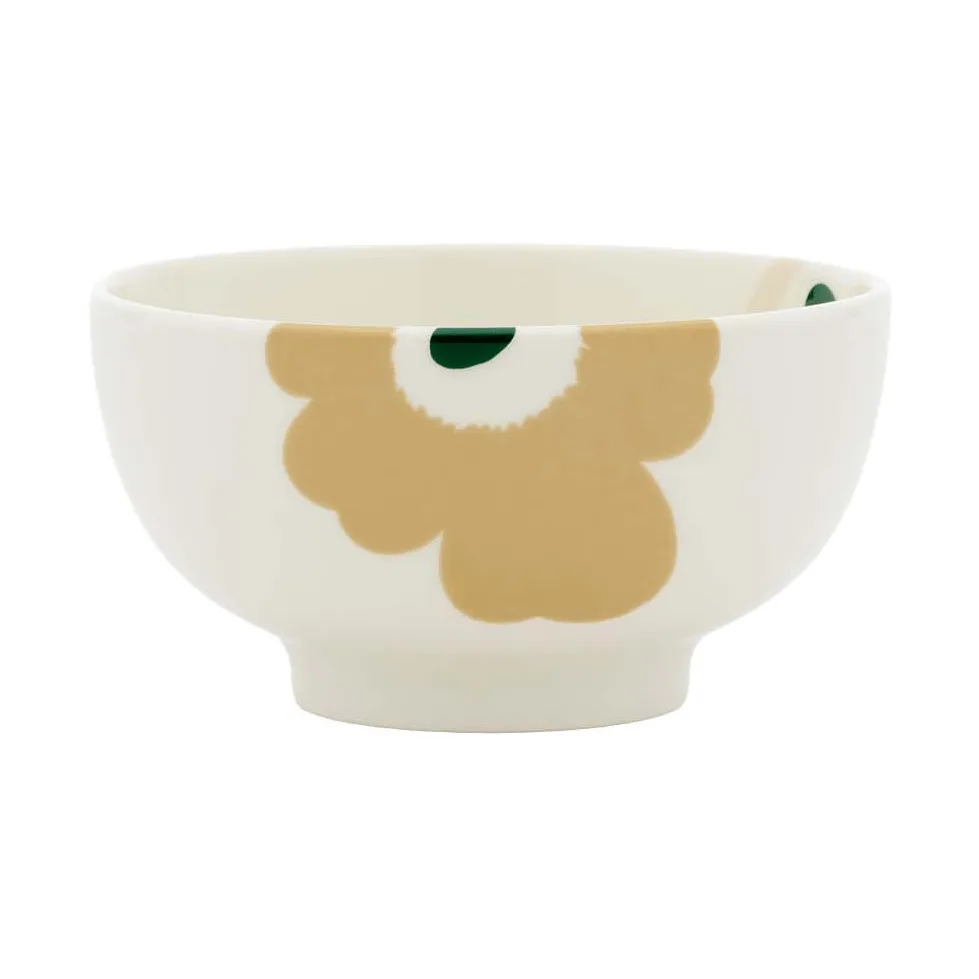 Unikko taça 3 dl, Bege-branco-areia clara-verde escuro Marimekko