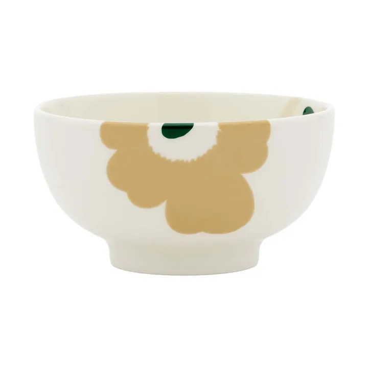Unikko taça 3 dl - Bege-branco-areia clara-verde escuro - Marimekko