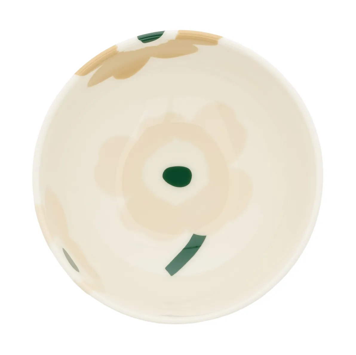 Unikko taça 3 dl, Bege-branco-areia clara-verde escuro Marimekko