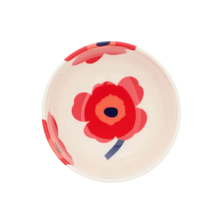 Unikko taça 3 dl - White-red-blue - Marimekko