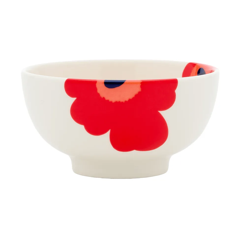 Unikko taça 3 dl, White-red-blue Marimekko