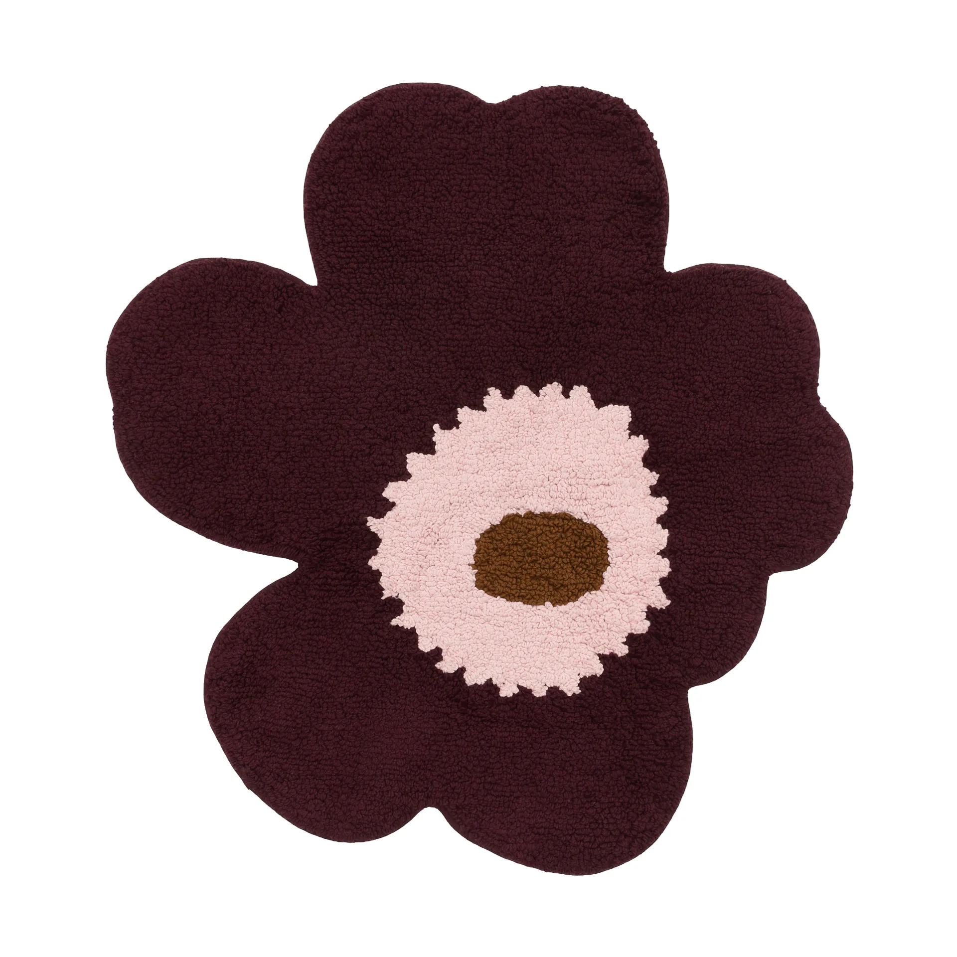 Unikko tapete de banho 73x74 cm, Ameixa-rosa-toffee Marimekko