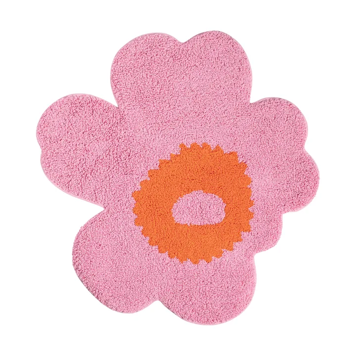 Unikko tapete de banho 73x74 cm - Pink-orange - Marimekko