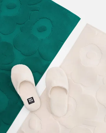 Unikko tapete de casa de banho - Esmeralda - Marimekko
