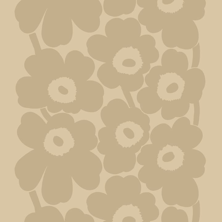 Unikko tecido de linho - bege - Marimekko