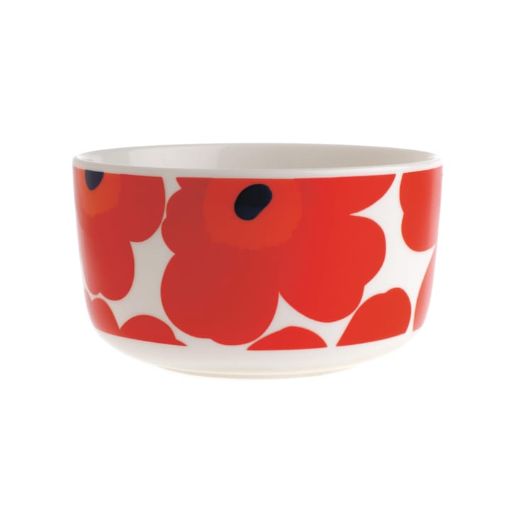 Unikko tigela 5 dl - vermelho-branco - Marimekko
