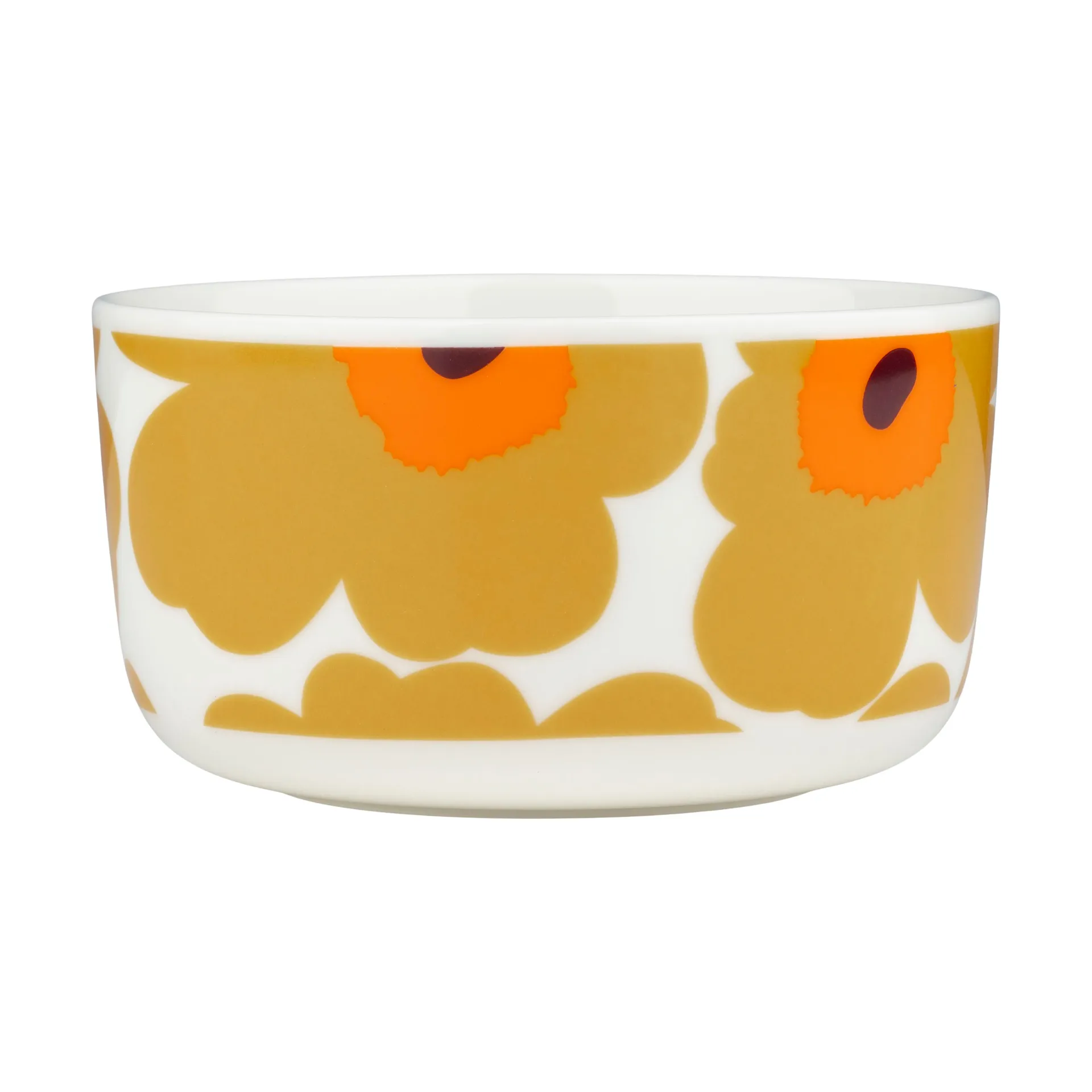 Unikko tigela 5 dl, White-caramel-warm orange Marimekko