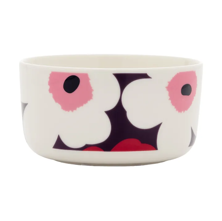 Unikko tigela 5 dl - White-plum-cranberry-pink - Marimekko