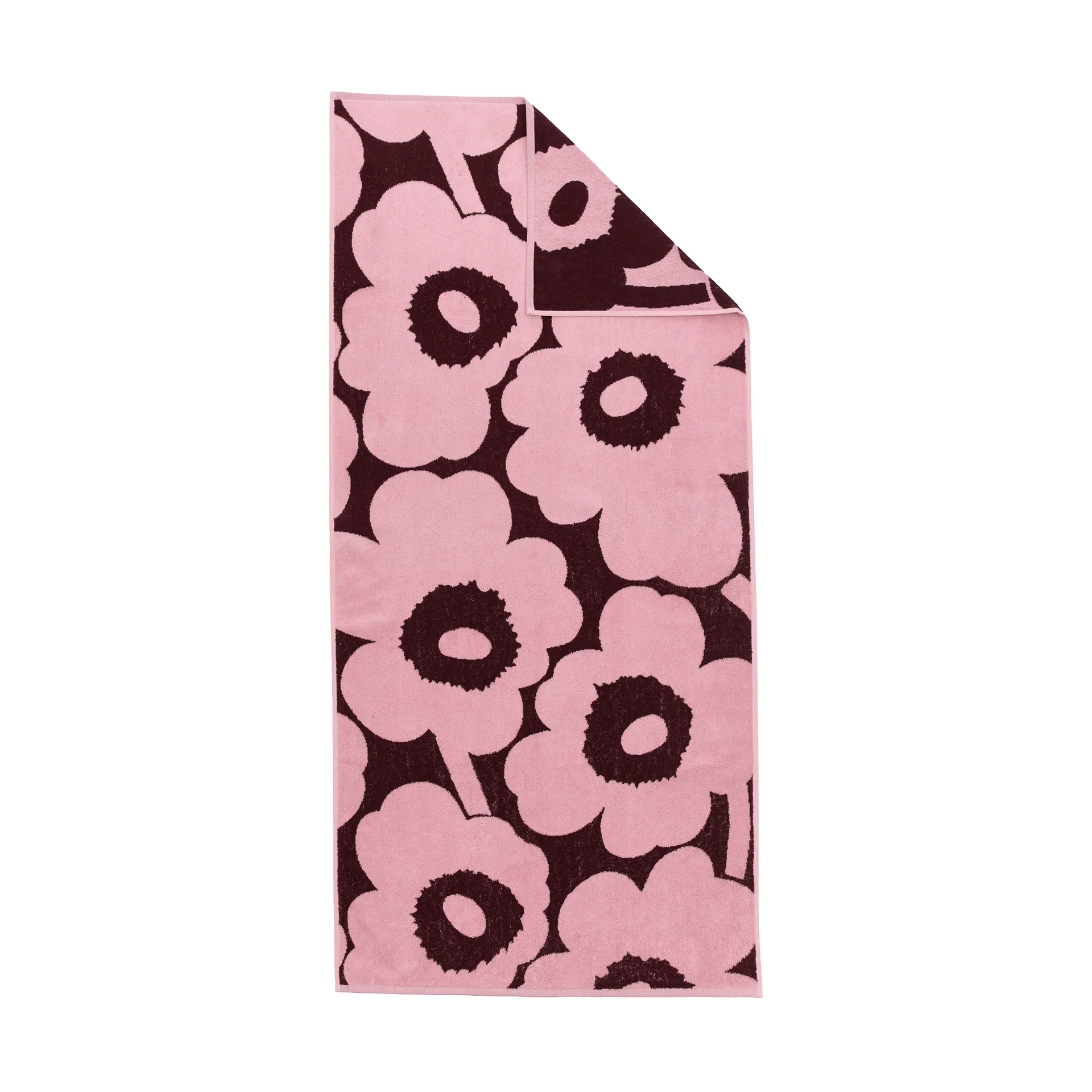 Unikko toalha de banho 70x150 cm, Ameixa-rosa Marimekko