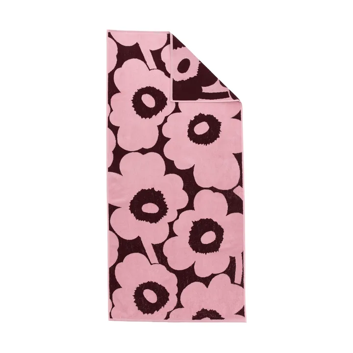 Unikko toalha de banho 70x150 cm - Ameixa-rosa - Marimekko