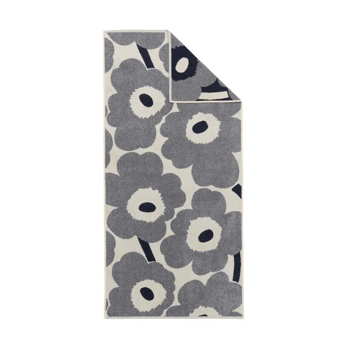 Unikko toalha de banho 70x150 cm - Off white-blueberry - Marimekko
