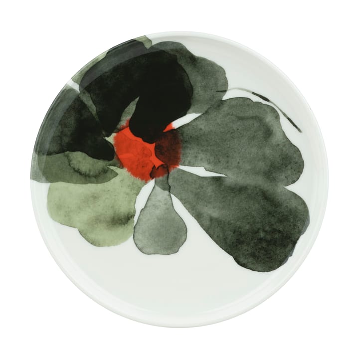 Valssi prato Ø20 cm - Branco-verde floresta-vermelho tomate - Marimekko