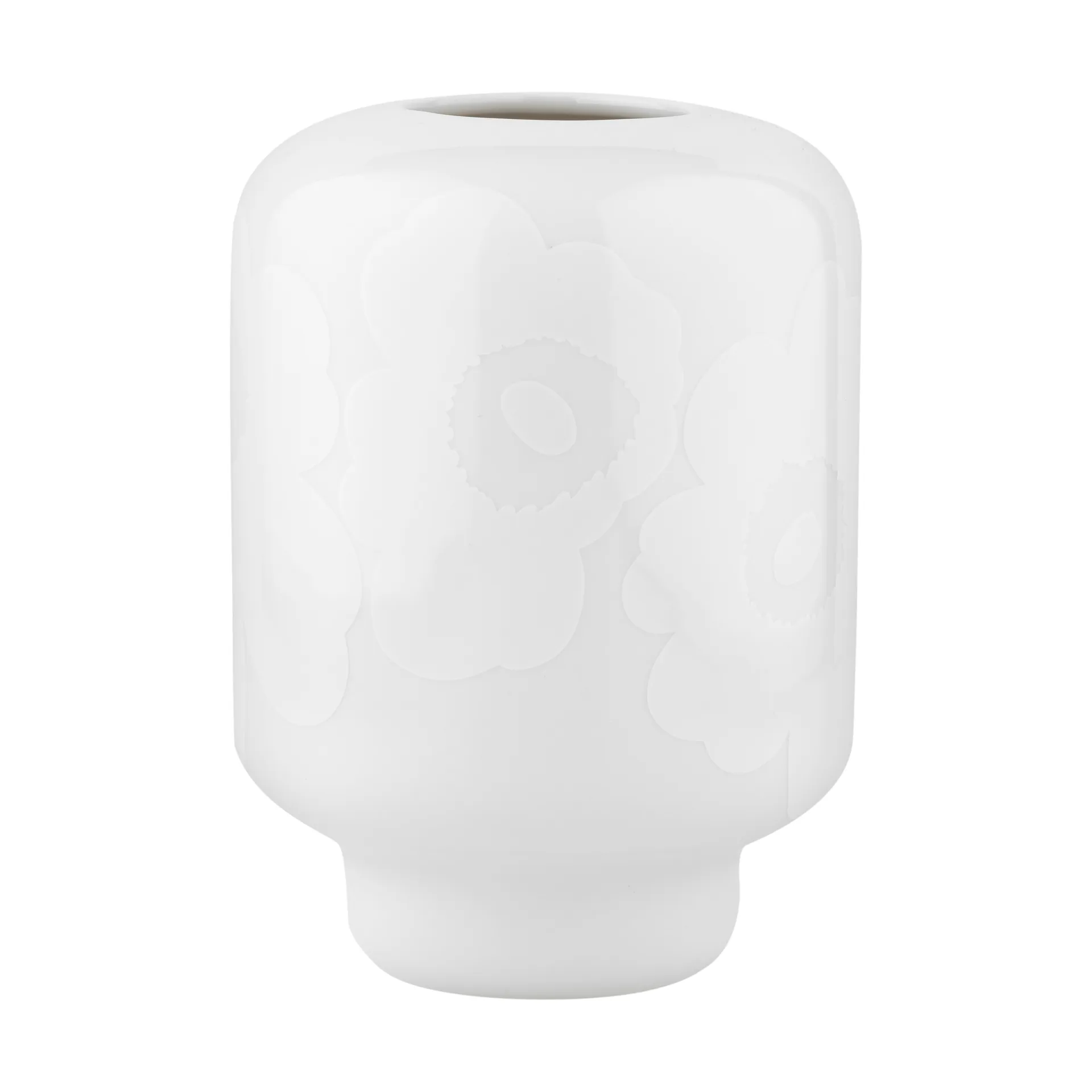 Vaso cerâmica Unikko 18 cm, White Marimekko