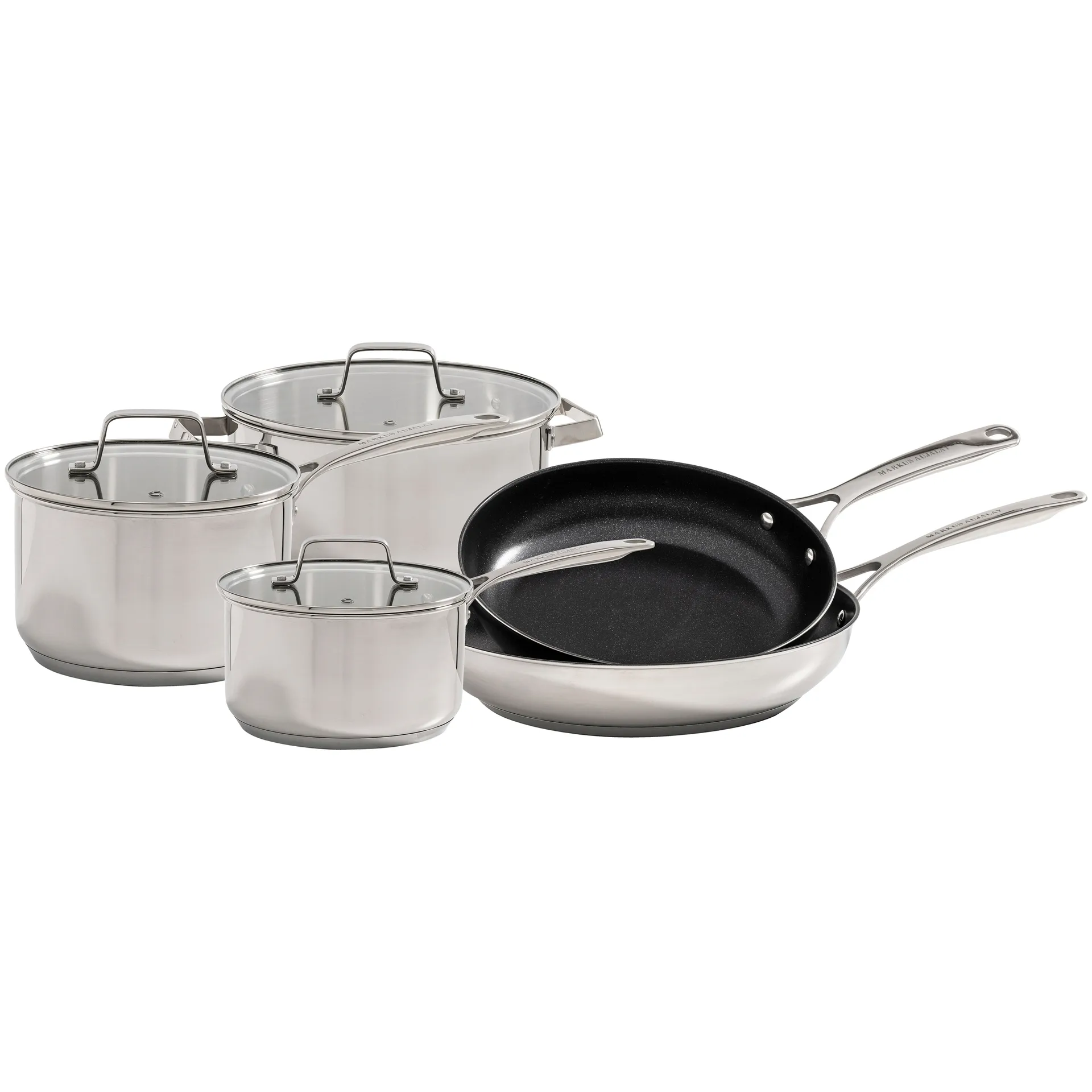 Conjunto de panelas e caçarolas Markus Classic, 8 peças Markus Aujalay