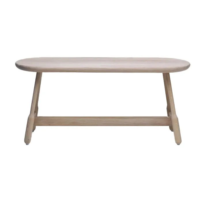 Banco Albert 160 cm , Branco Verniz carvalho Massproductions