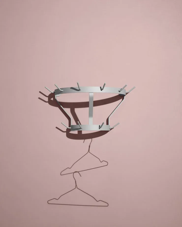 Cabideiro de parede Marcel , Cinzento Stone  Massproductions