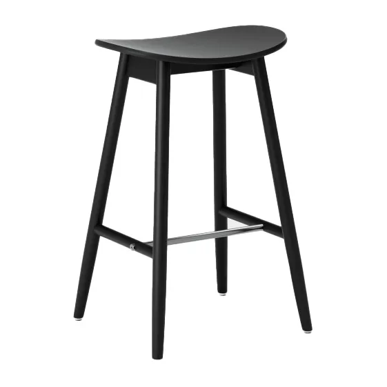 Cadeira Bar Icha 65 cm , Faia preta Massproductions
