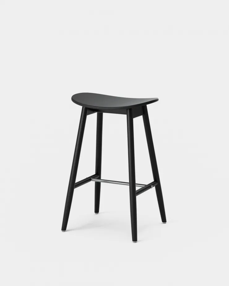 Cadeira Bar Icha 65 cm , Faia preta Massproductions
